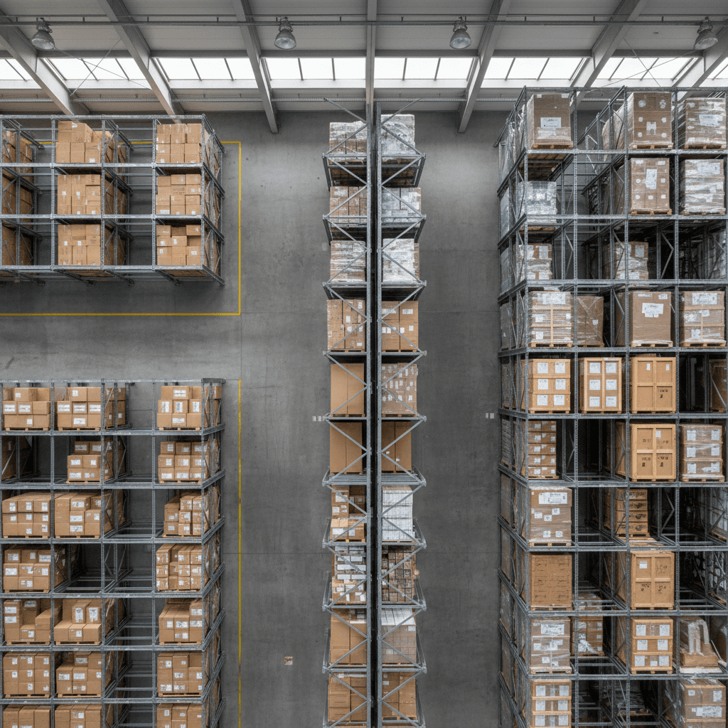 Scalable warehouse layout and growth progression
