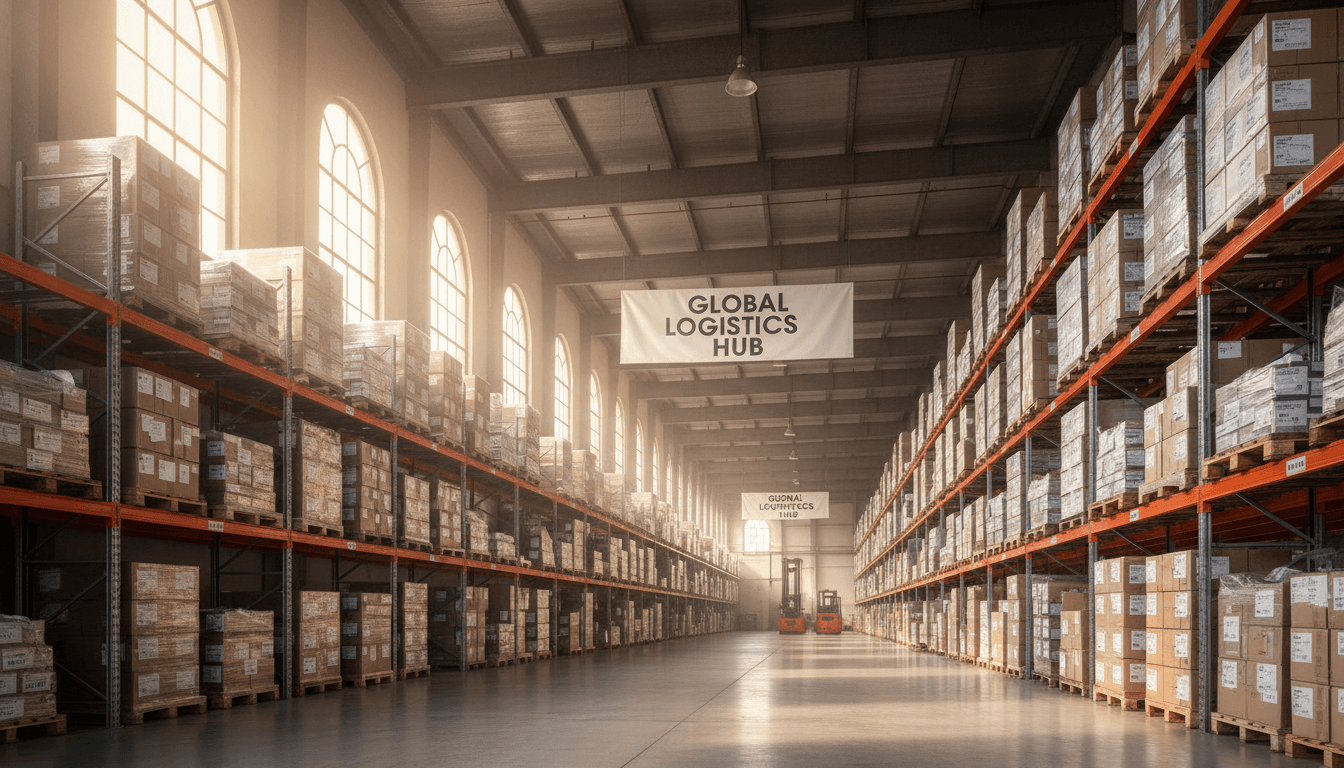 Clean, organized warehouse space with secure storage racks and accessible inventory at Sanpete Warehouse in Ephraim, Utah
